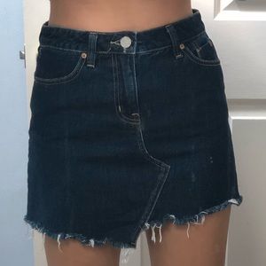 BDG asymmetrical denim skirt